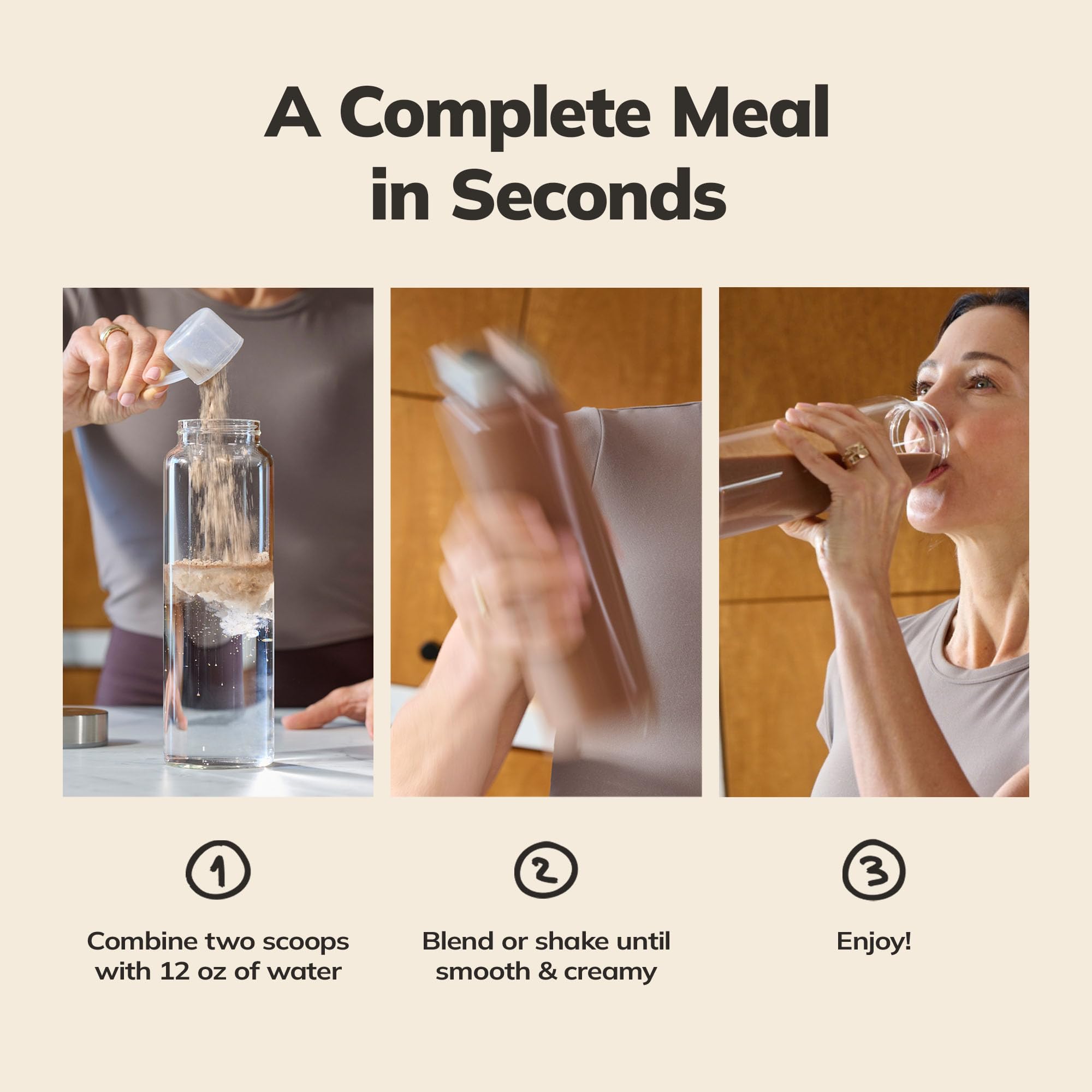 Ka’Chava ready-to-mix convenience makes quick meals easy.