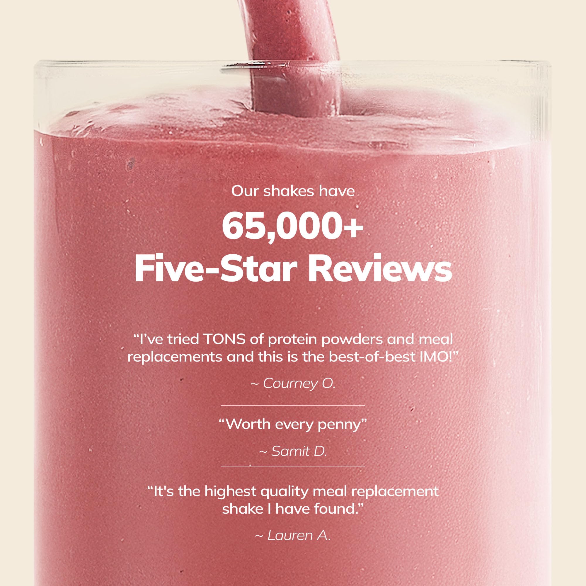 Ka’Chava strawberry shake ready to fuel a balanced breakfast.