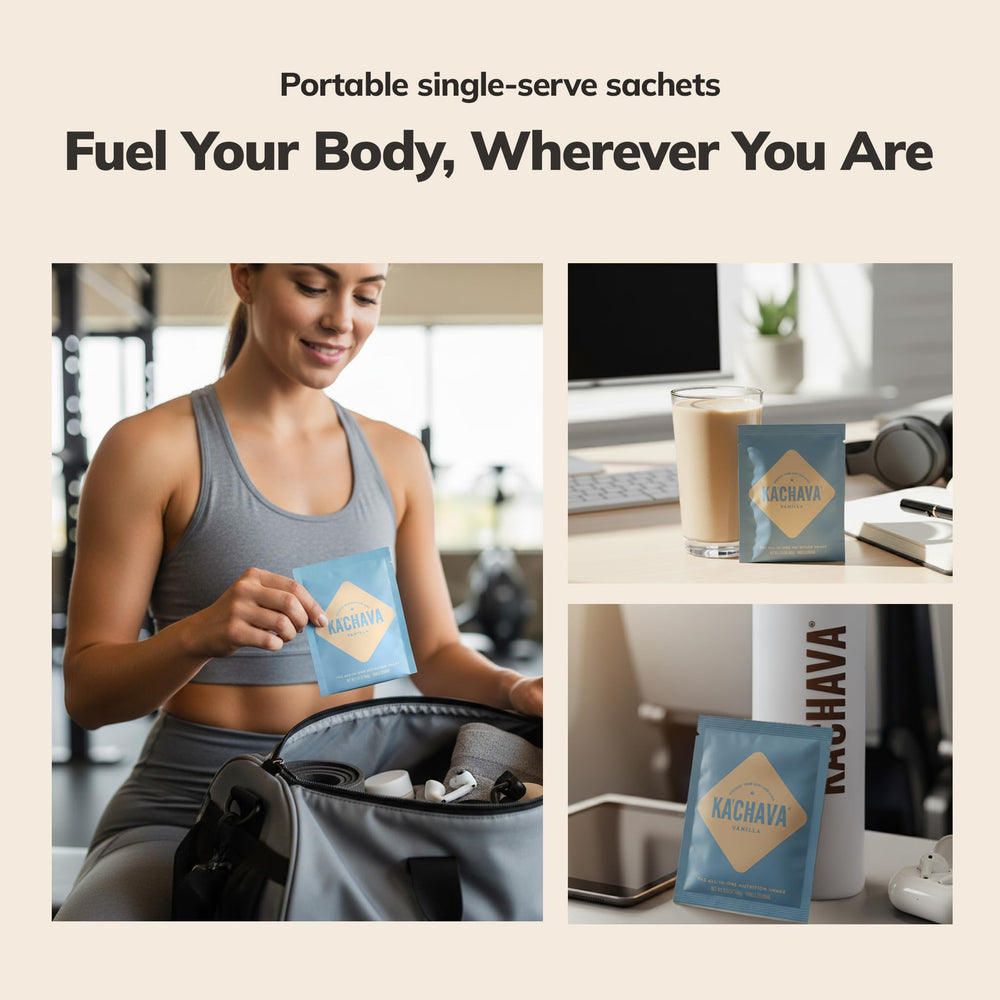 Nutrition label highlights allergen-free, non-GMO, dairy-free formula of Ka’Chava Vanilla.