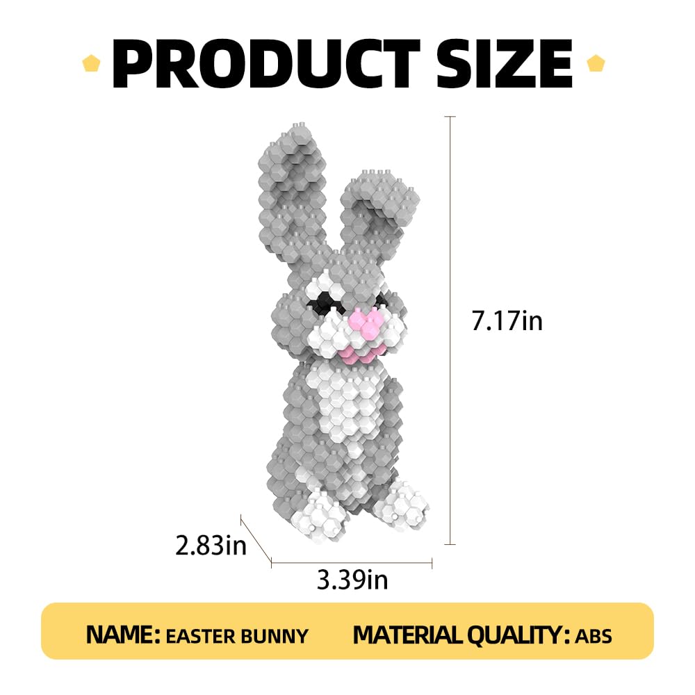KADELE bunny assembly guide image supports step-by-step video instructions