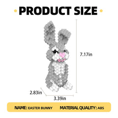 KADELE bunny assembly guide image supports step-by-step video instructions