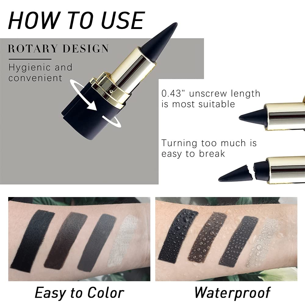 Kaely gel eyeliner pencil doubles as lip liner for coordinated looks.