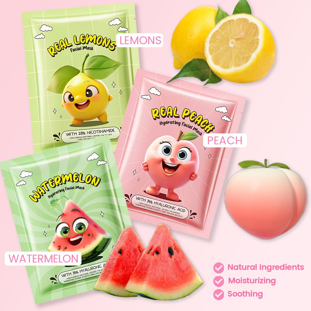 Kaely banana mask application showcases kid-friendly skincare routine.