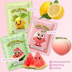 Kaely banana mask application showcases kid-friendly skincare routine.