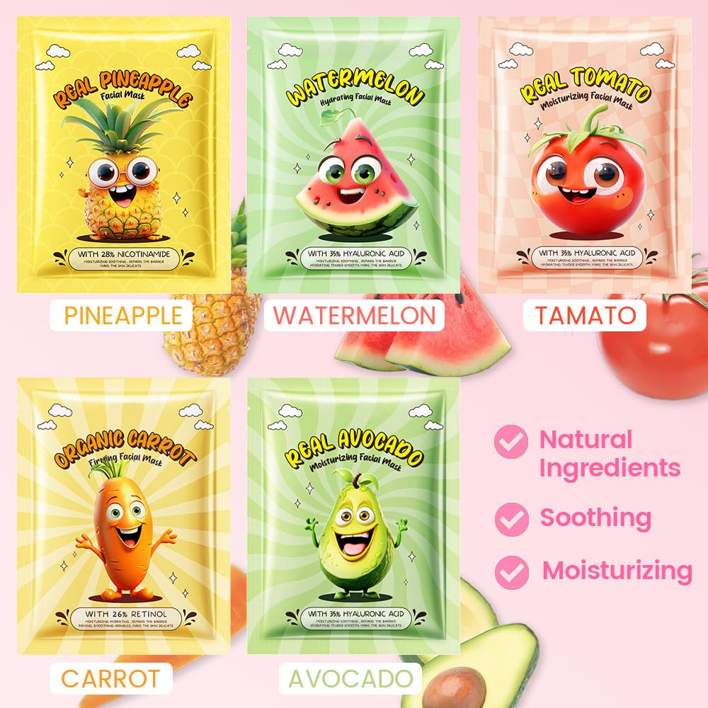 Kaely fruit face mask banana for gentle moisturization and smoothing.
