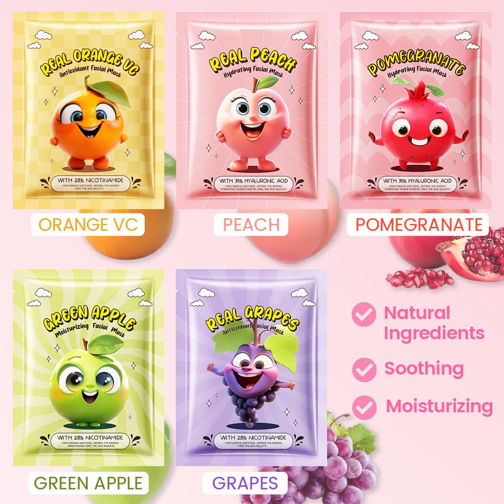 Kaely fruit face mask mango for brightening and rejuvenation.