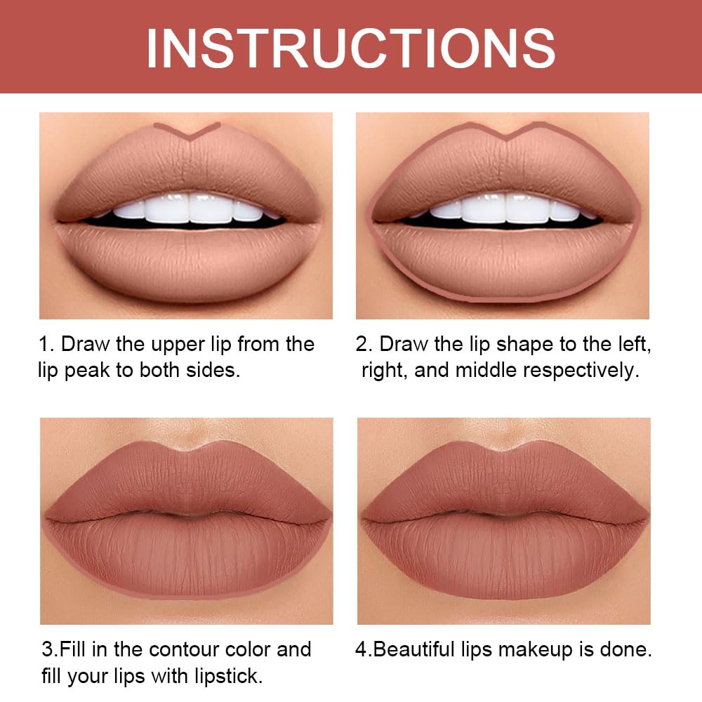 Kaely long-wear lip color delivers durable definition and color payoff.