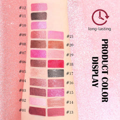 Kaely waterproof longwear lip duo demonstrates smudge-proof finish.