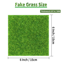 KAEZDD craft grass squares for miniature gardens add realistic texture to dioramas