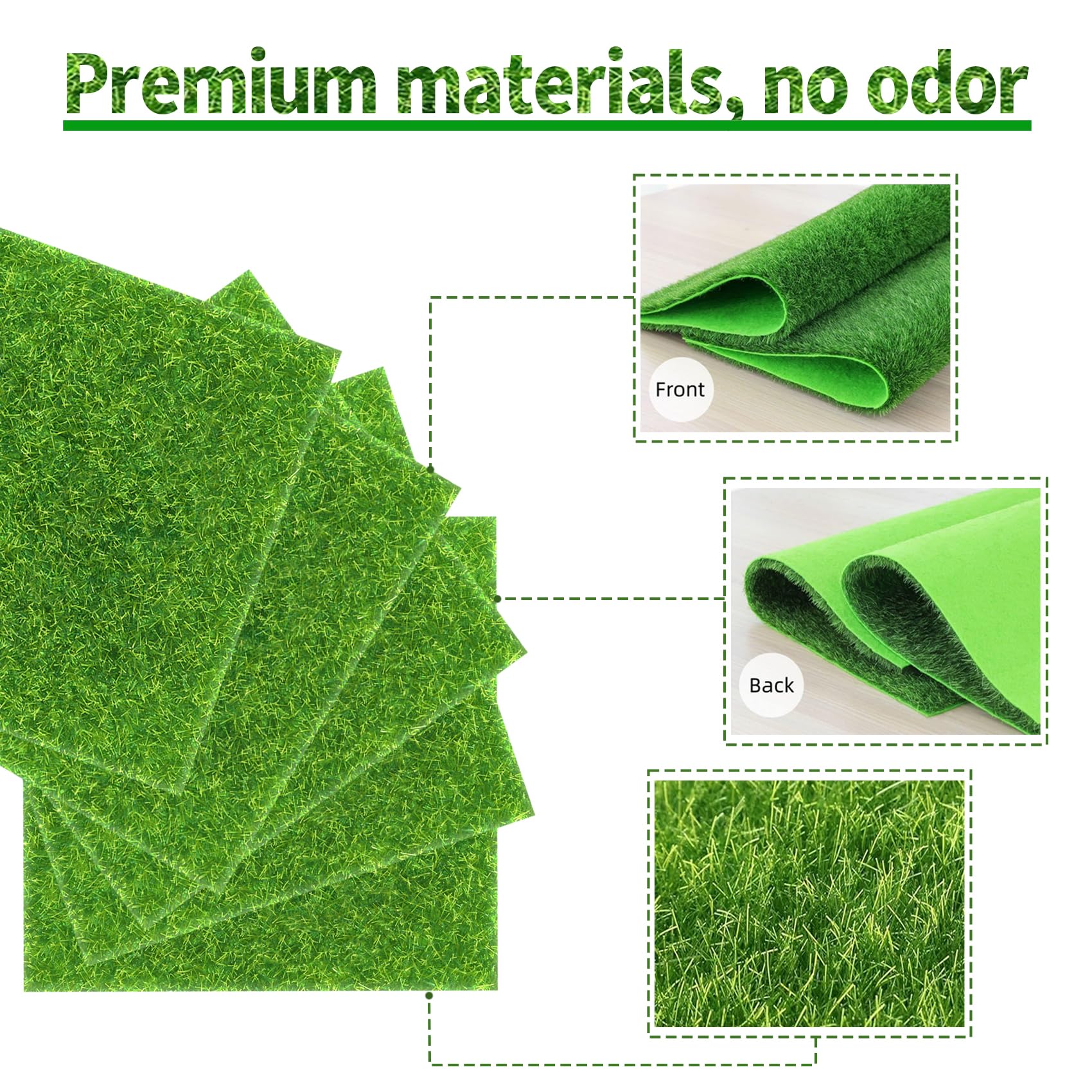 KAEZDD fairy garden grass tiles create charming mini landscapes for outdoor displays