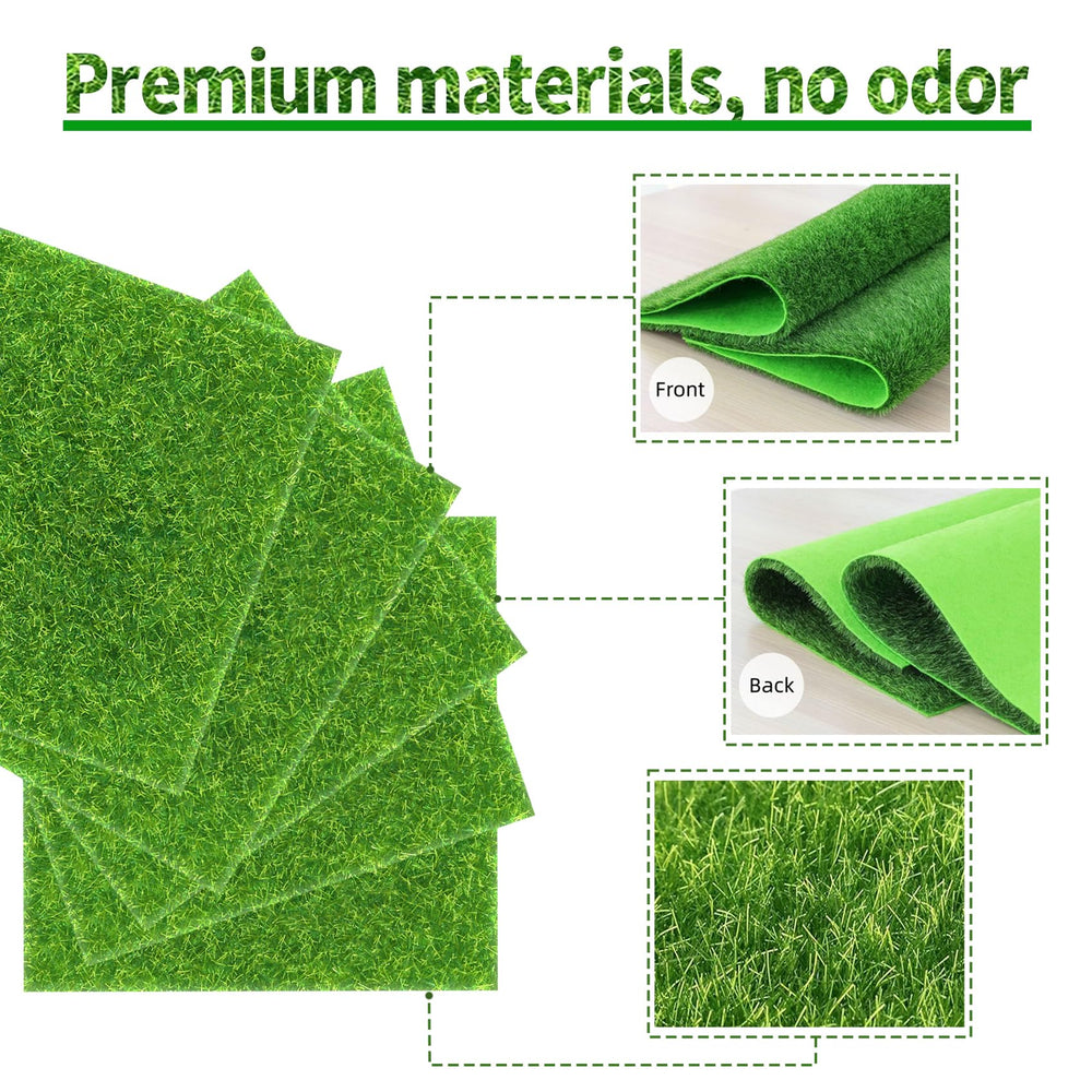KAEZDD fairy garden grass tiles create charming mini landscapes for outdoor displays