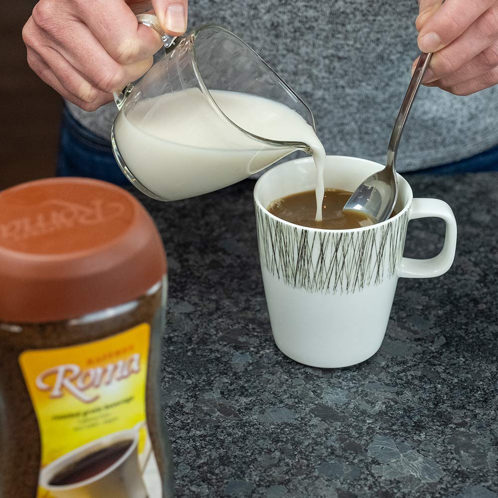 Kaffree Roma caffeine-free experience shown in a calm setup.