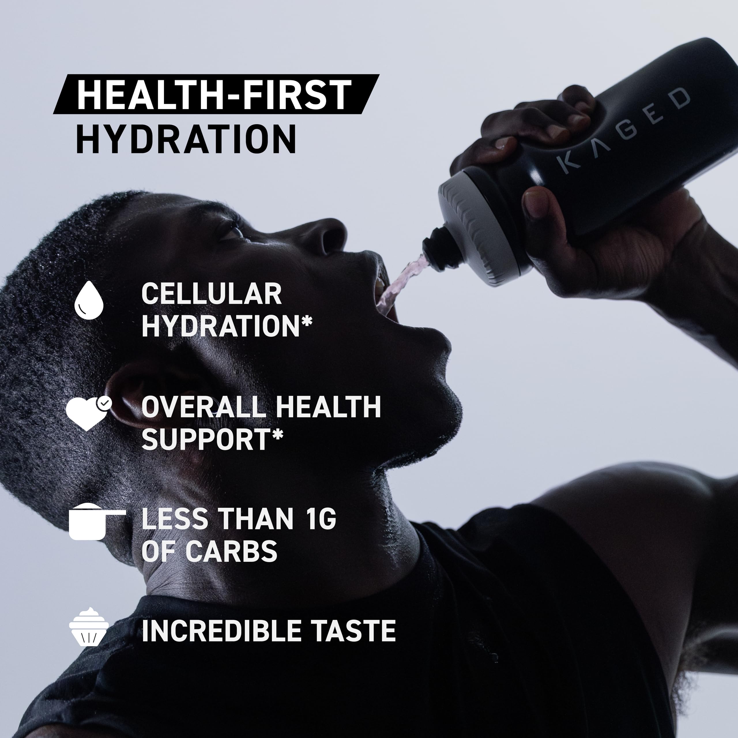 Kaged Daily Hydration flavor variety image hints natural taste options.