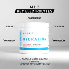 Kaged Electrolytes pour bottle for quick hydration on the move