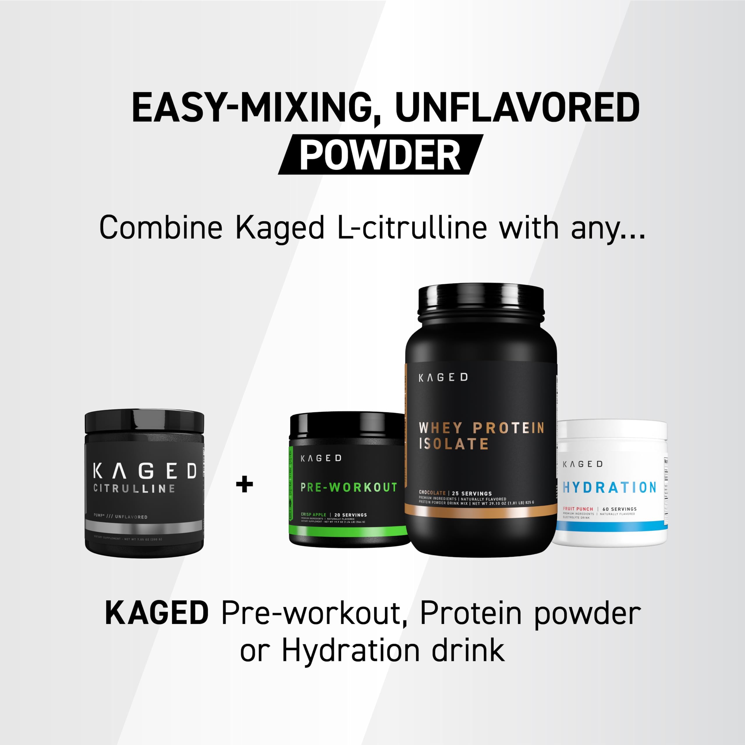 Kaged L-Citrulline dissolving in water prior to a workout session