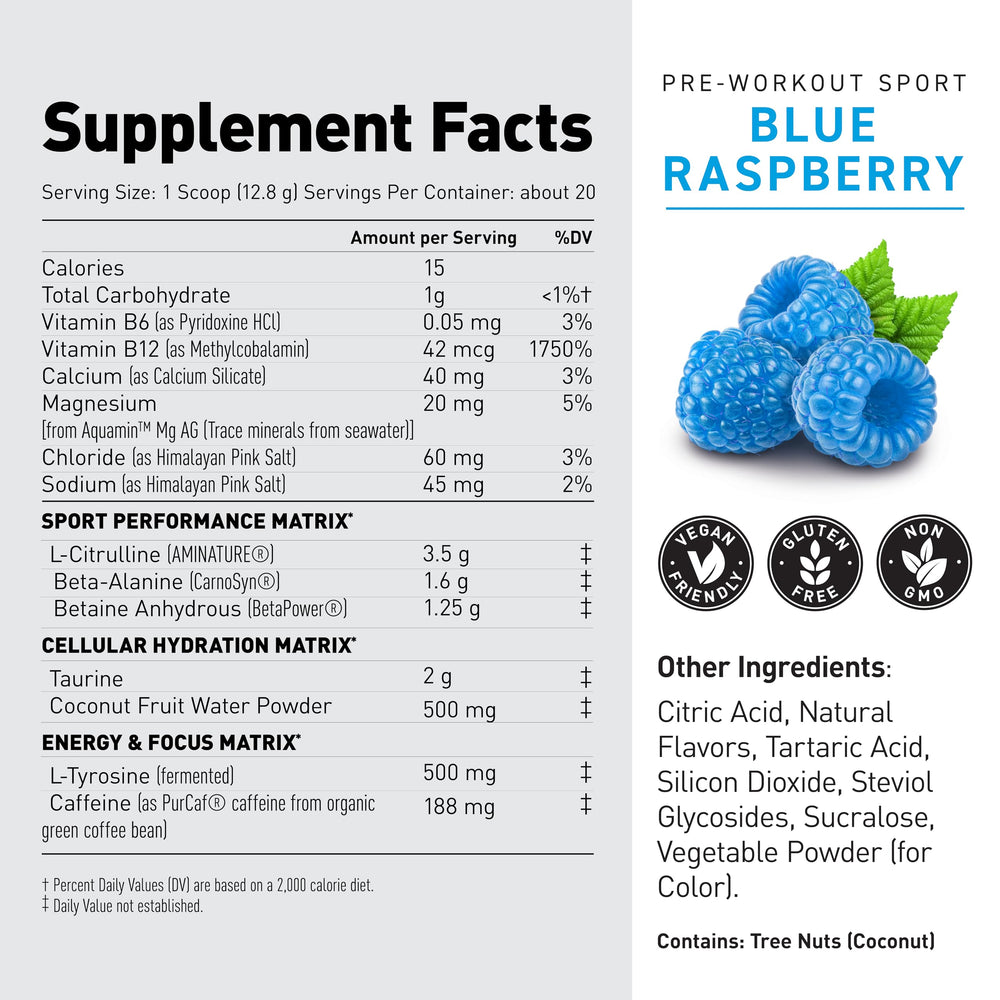 Athlete using Kaged Sport Blue Razz for focused endurance and power.