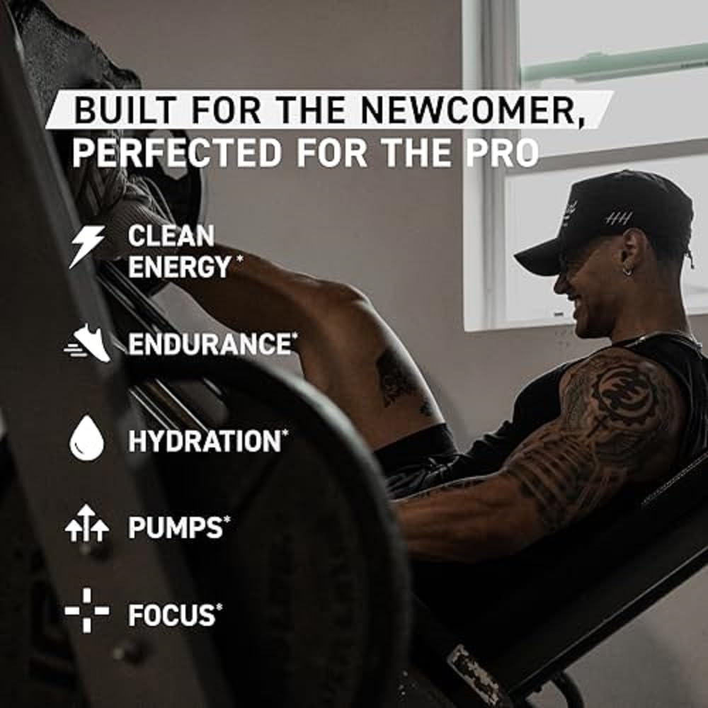 Kaged Sport Pre-Workout Glacier Grape mix in shaker for hydration-ready performance