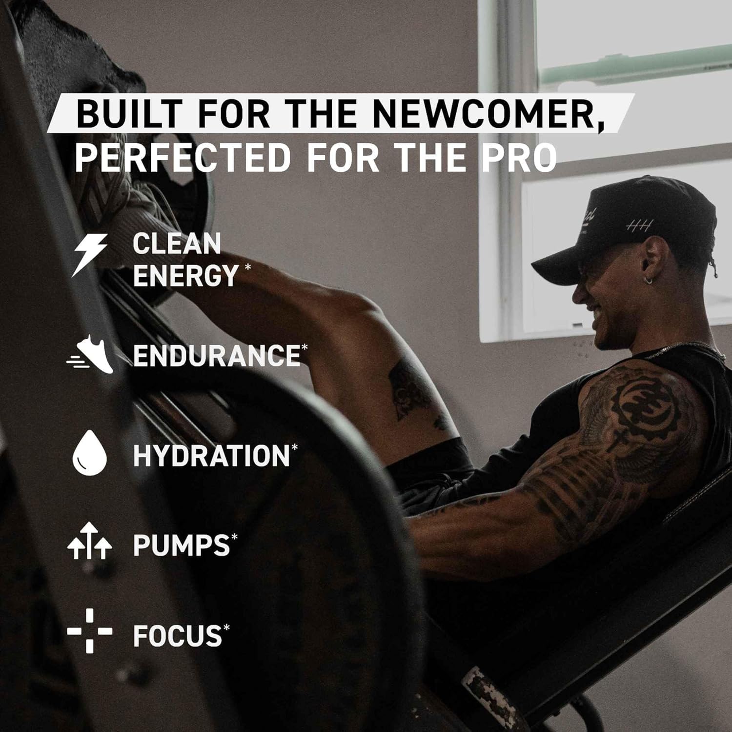 Kaged Sport Pre Workout Pink Lemonade label closeup highlights the formula