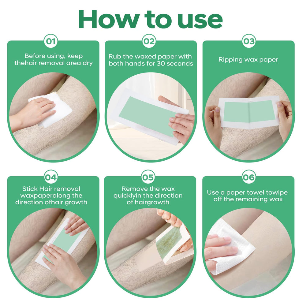 KAGZWXX wax strips travel-pack for on-the-go waxing