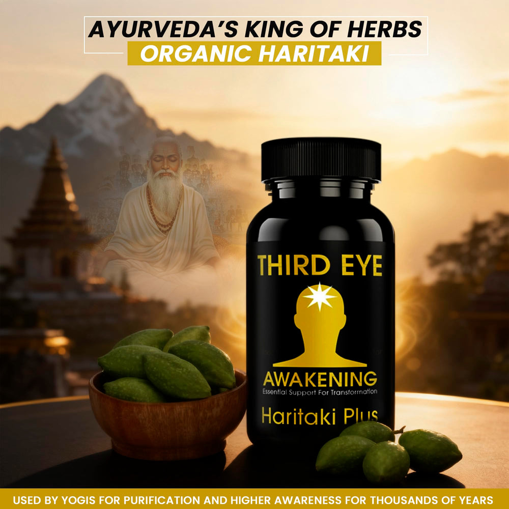Kailash Herbals Haritaki capsules pour for easy daily use