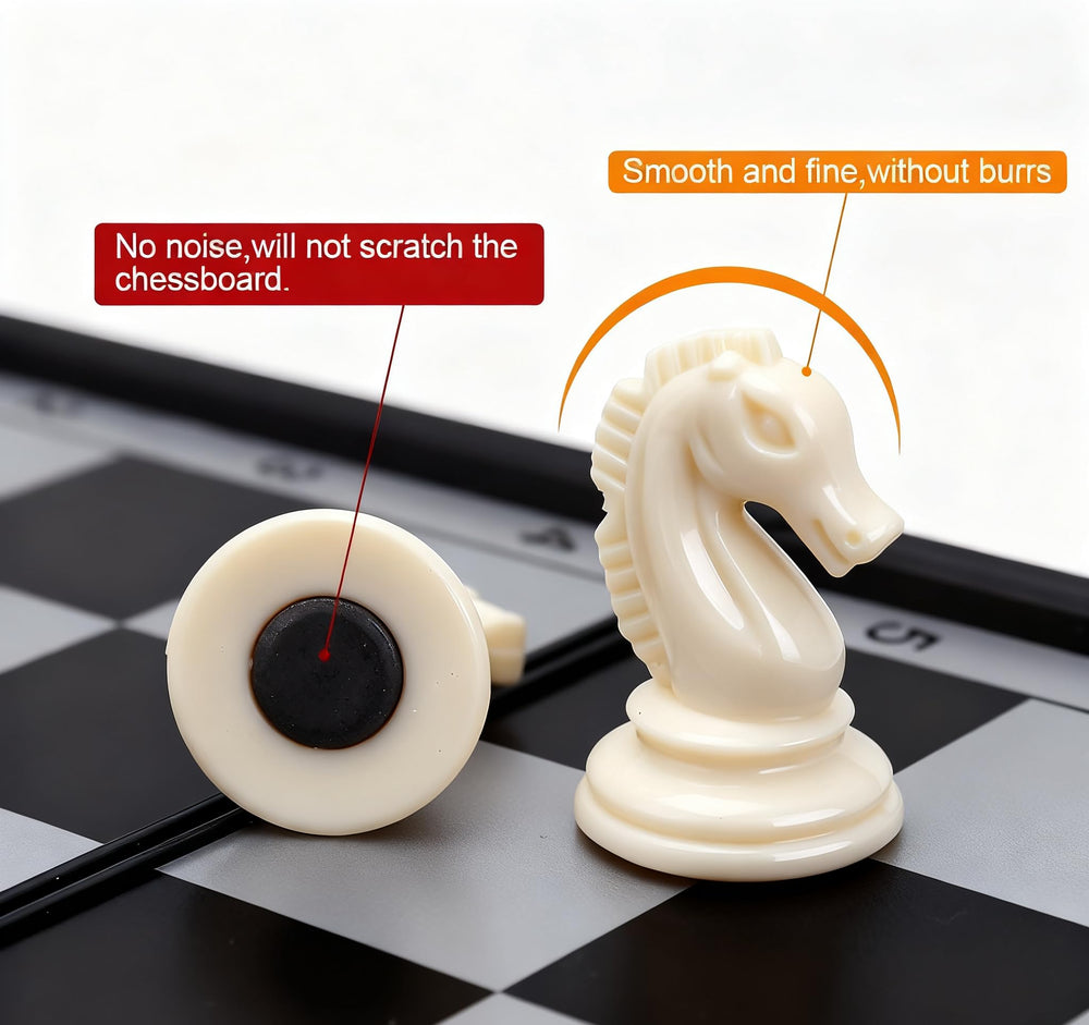 KAILE magnetic chess pieces with premium polish and smooth feel