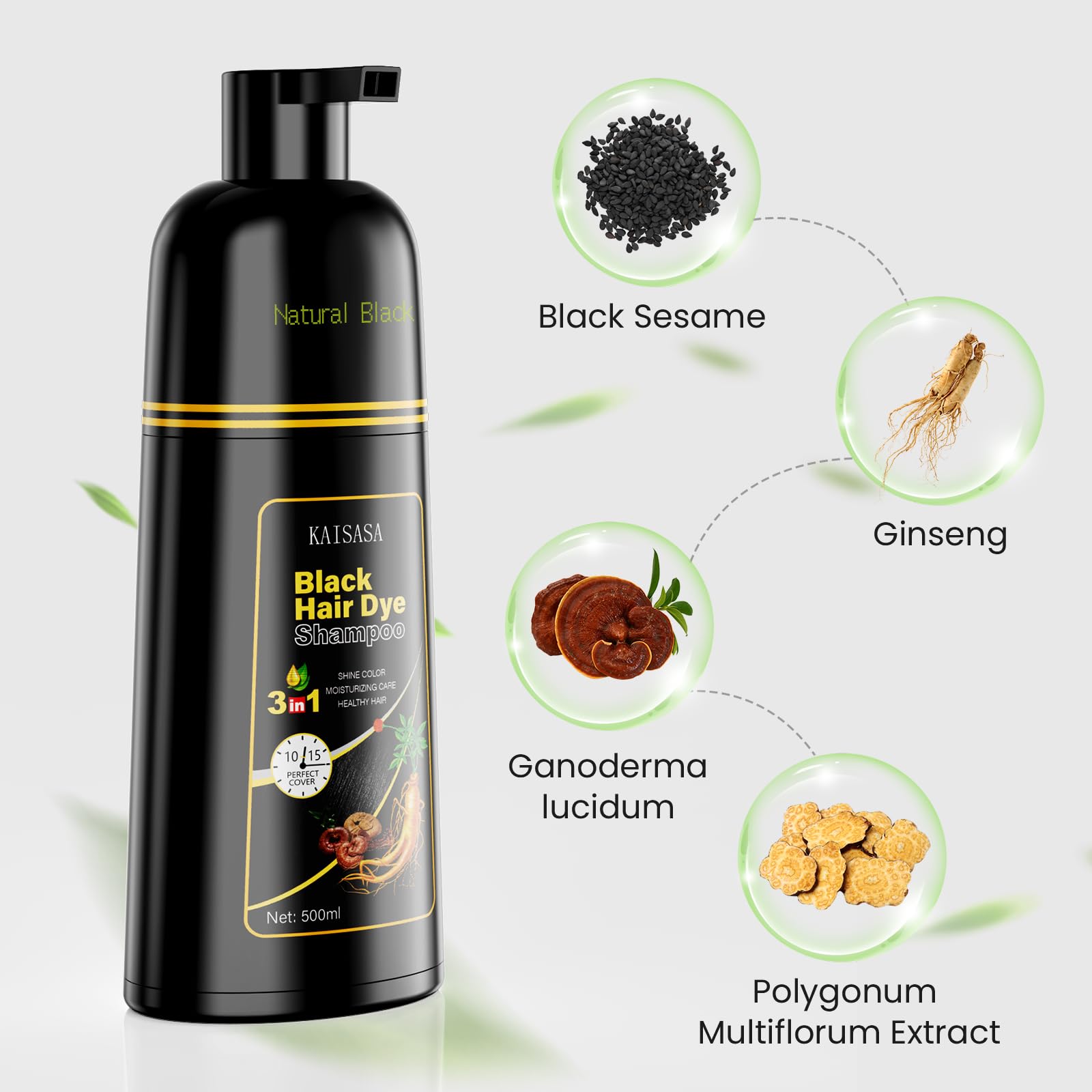 KAISASA 500ml bottle underlines value and savings.
