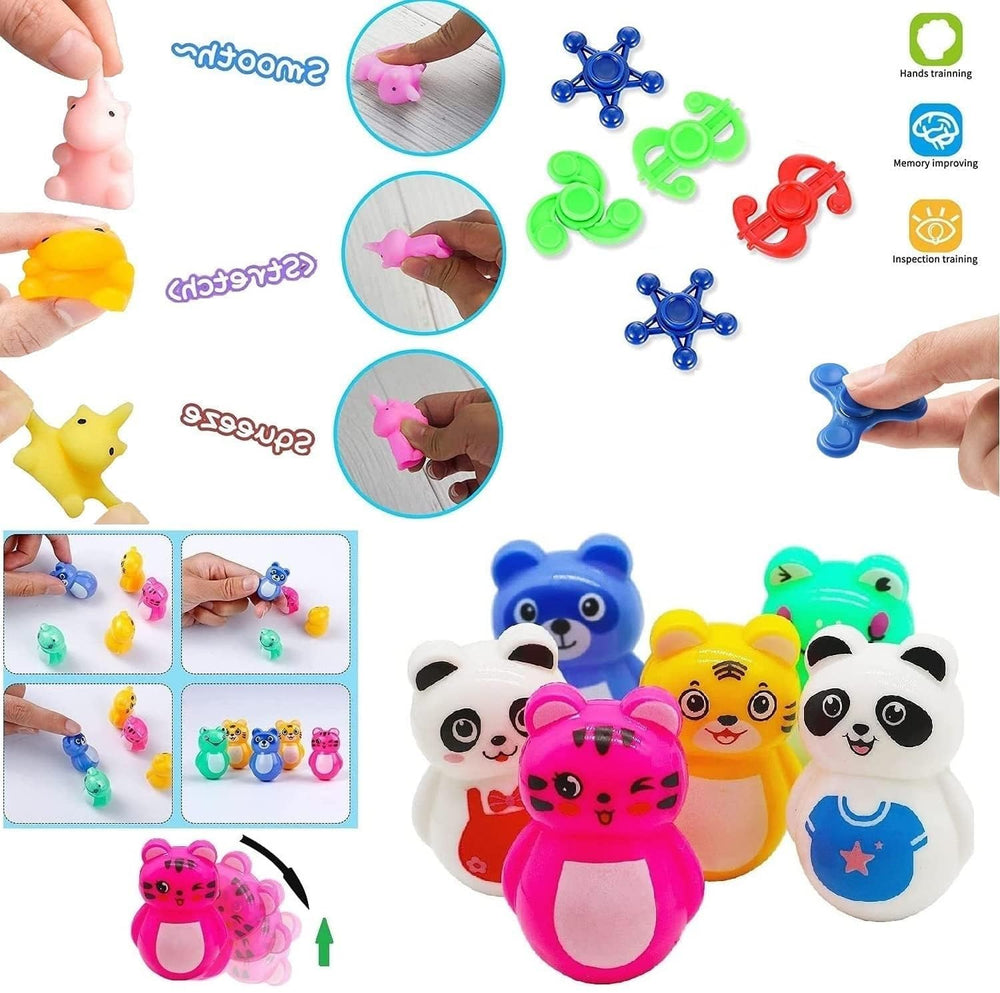 Kaisbro 124-pcs party favors fidget toys giving hands-on entertainment at celebrations.