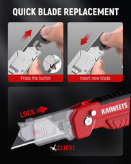 Kaiweets zinc alloy handle and 3-angle locking system for versatile use.