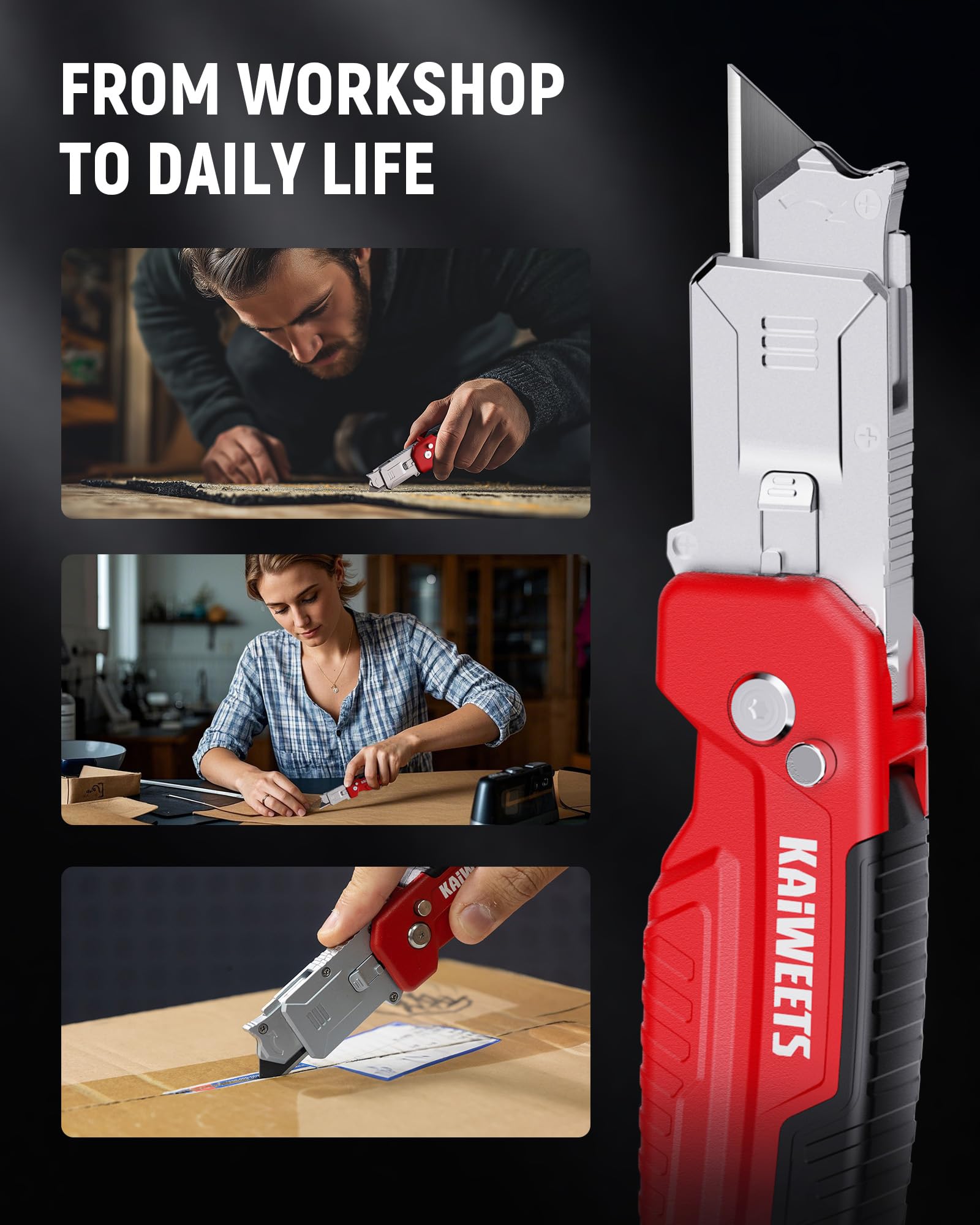 Kaiweets includes 13 blades total for quick replacements and long use.