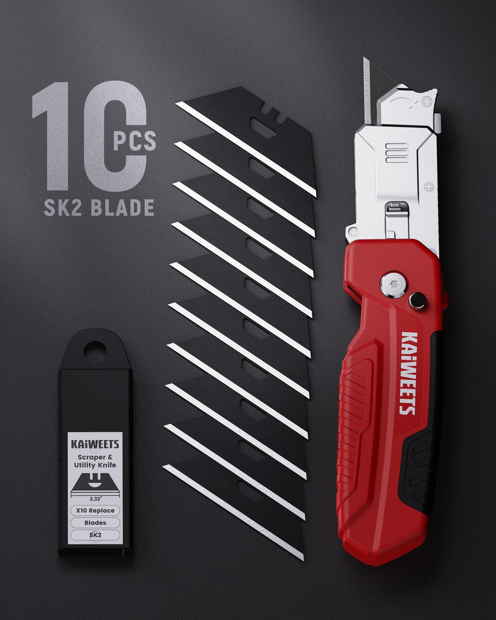 Kaiweets zinc alloy handle emphasizes durability and long-term use.