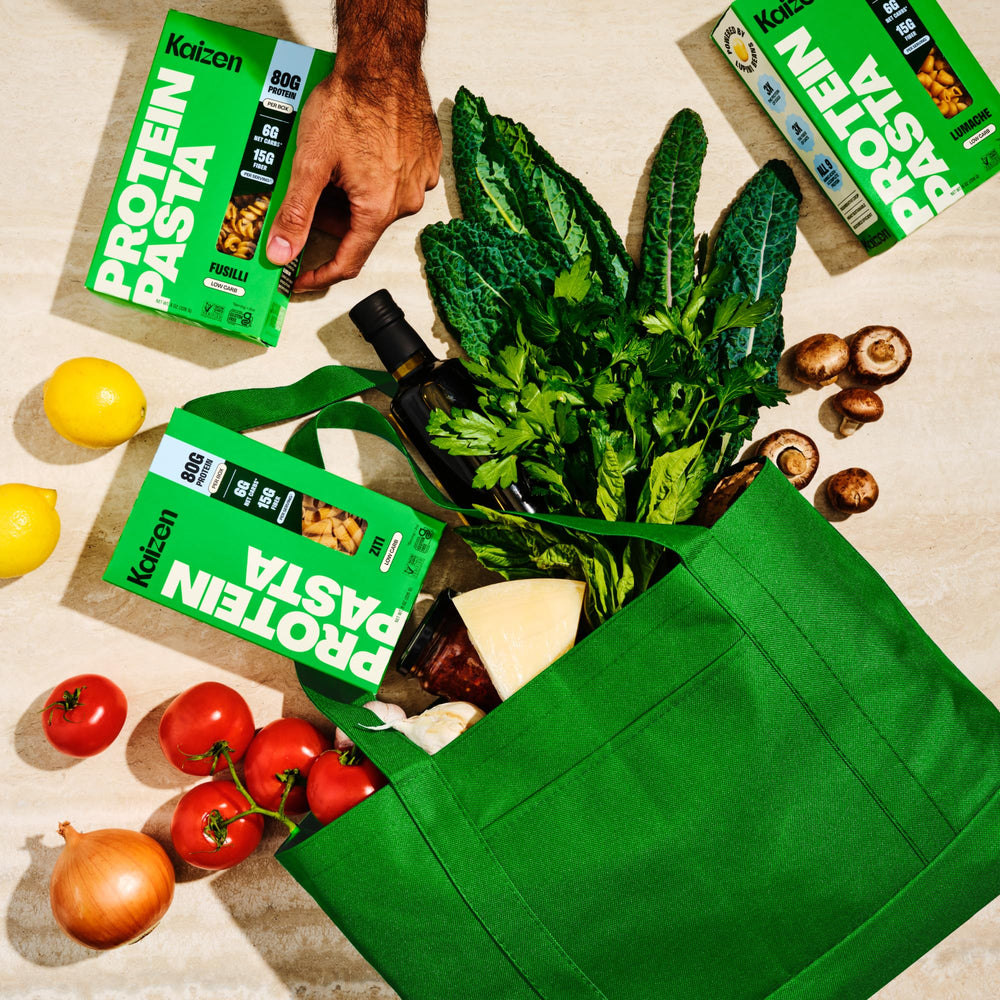 Kaizen Pasta boiling in water for 4–6 minutes to al dente texture.