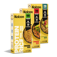 Kaizen Protein Rice Original serving for a low-carb, high-protein meal.