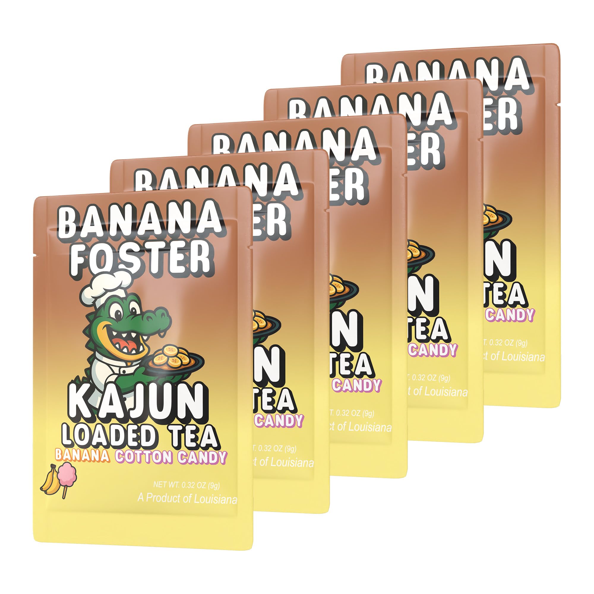 KAJUN LOADED TEA 250mg caffeine scoop signals strong energy without sugar.