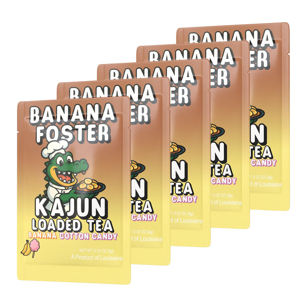 KAJUN LOADED TEA 250mg caffeine scoop signals strong energy without sugar.