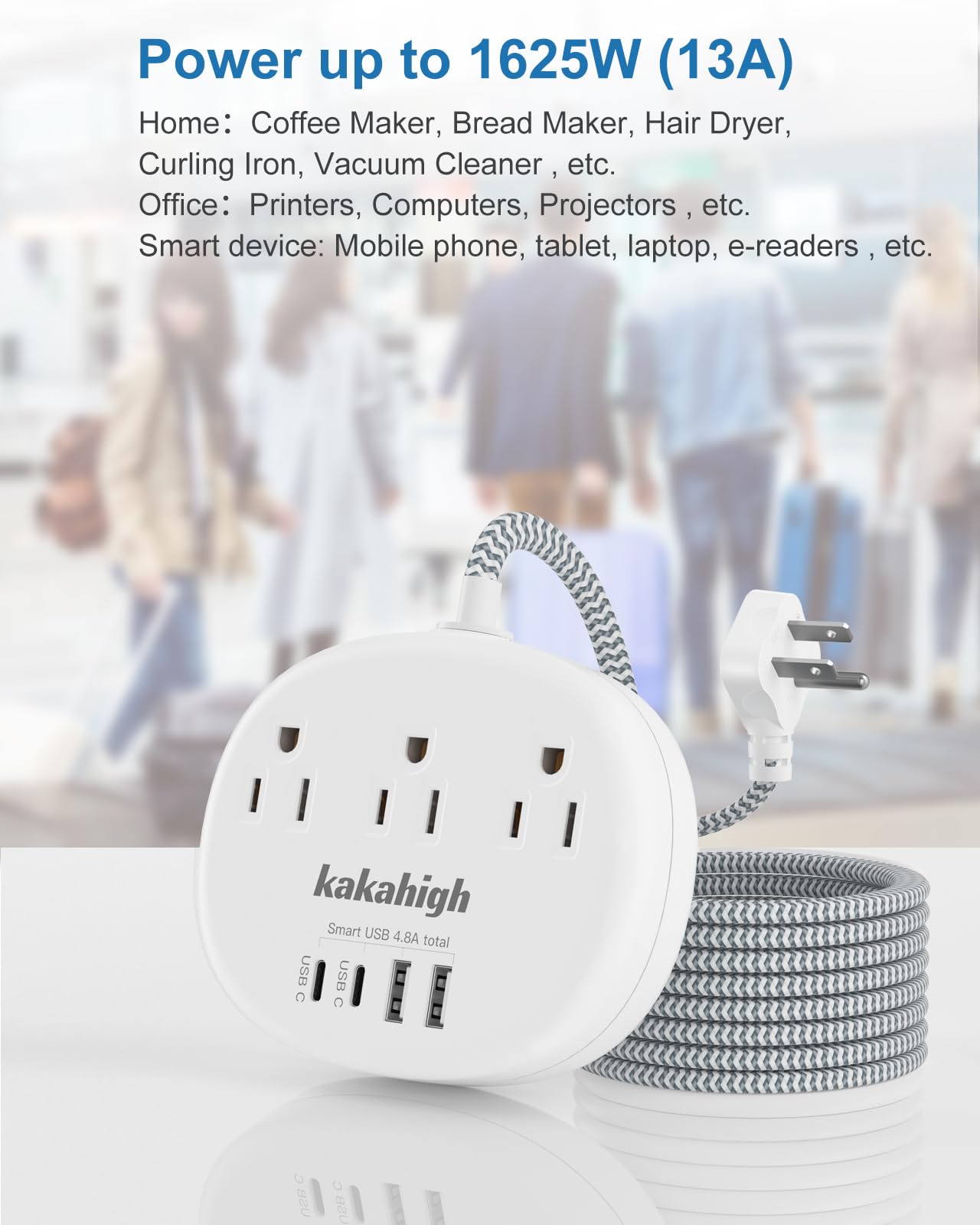 Kakahigh fire-resistant PC shell adds safe everyday use.