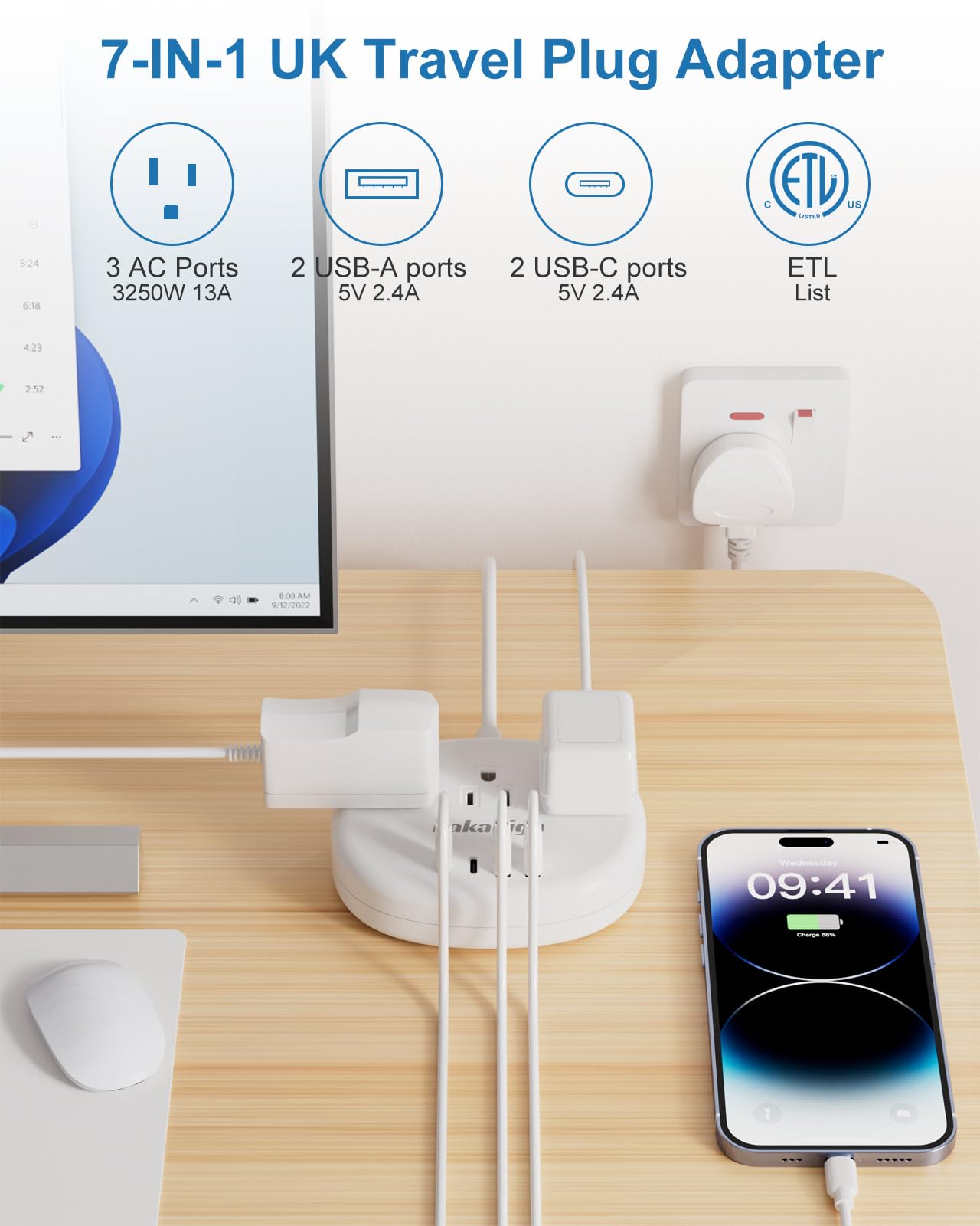 Kakahigh note: not a voltage converter, check device voltage before use