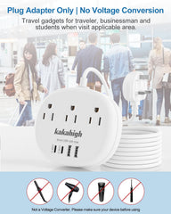 Kakahigh Type G plug with USB ports delivering up to 24W