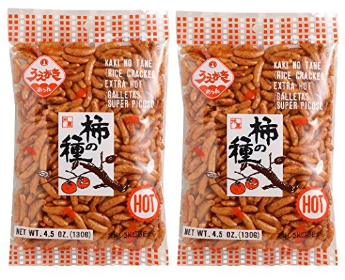 Kaki No Tane Nori Maki Arare Hot crackers on snack tray, ideal with tea or beer.