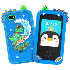 KAKTIN Kids Phone in silicone shell showing durable design for everyday play