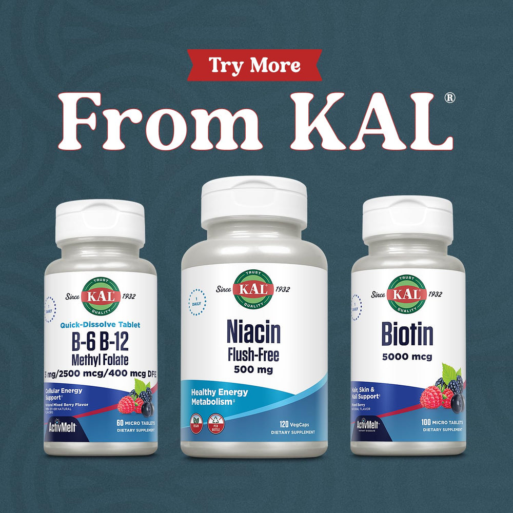 KAL ActivMelt packaging showing lab verification seal.