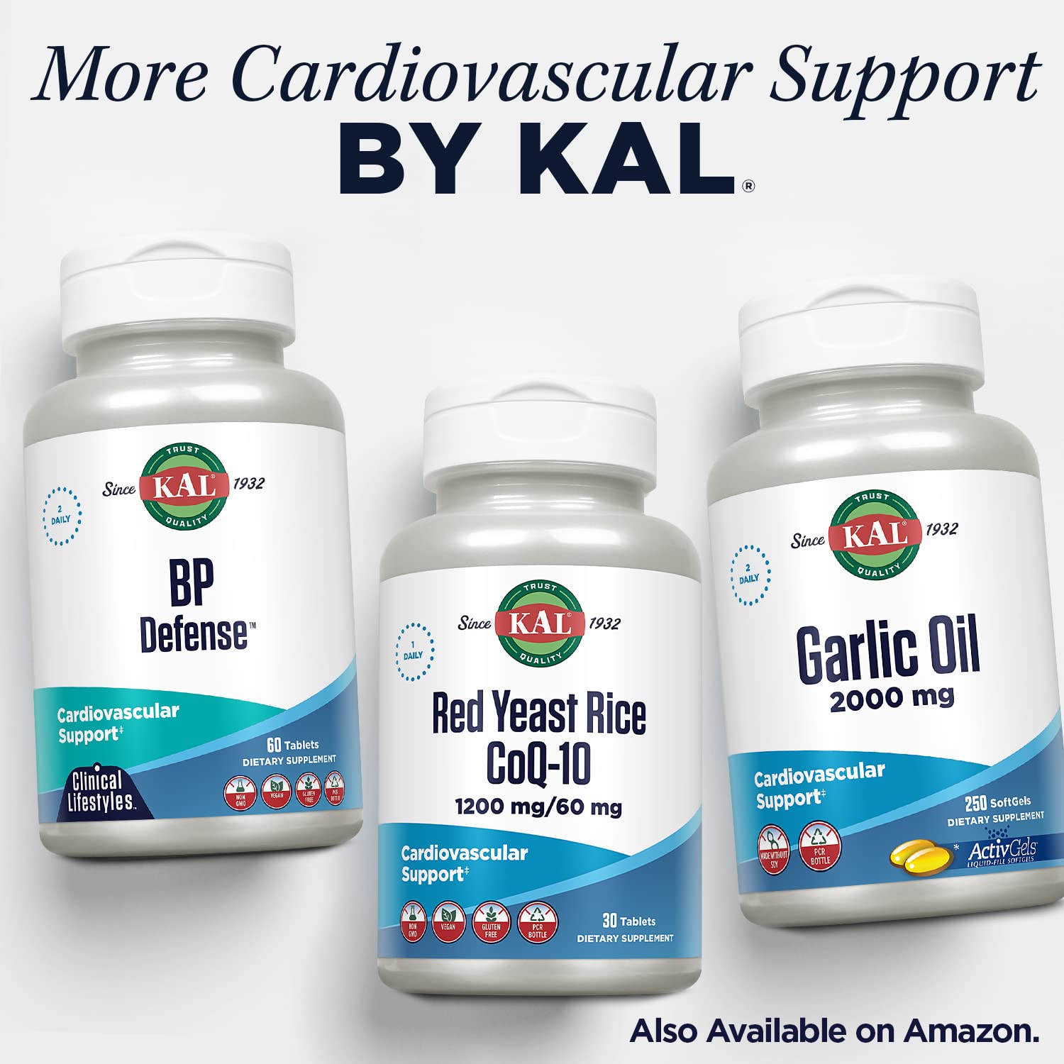 KAL Magnesium Taurate bottle on counter communicates vegan and gluten-free assurance.