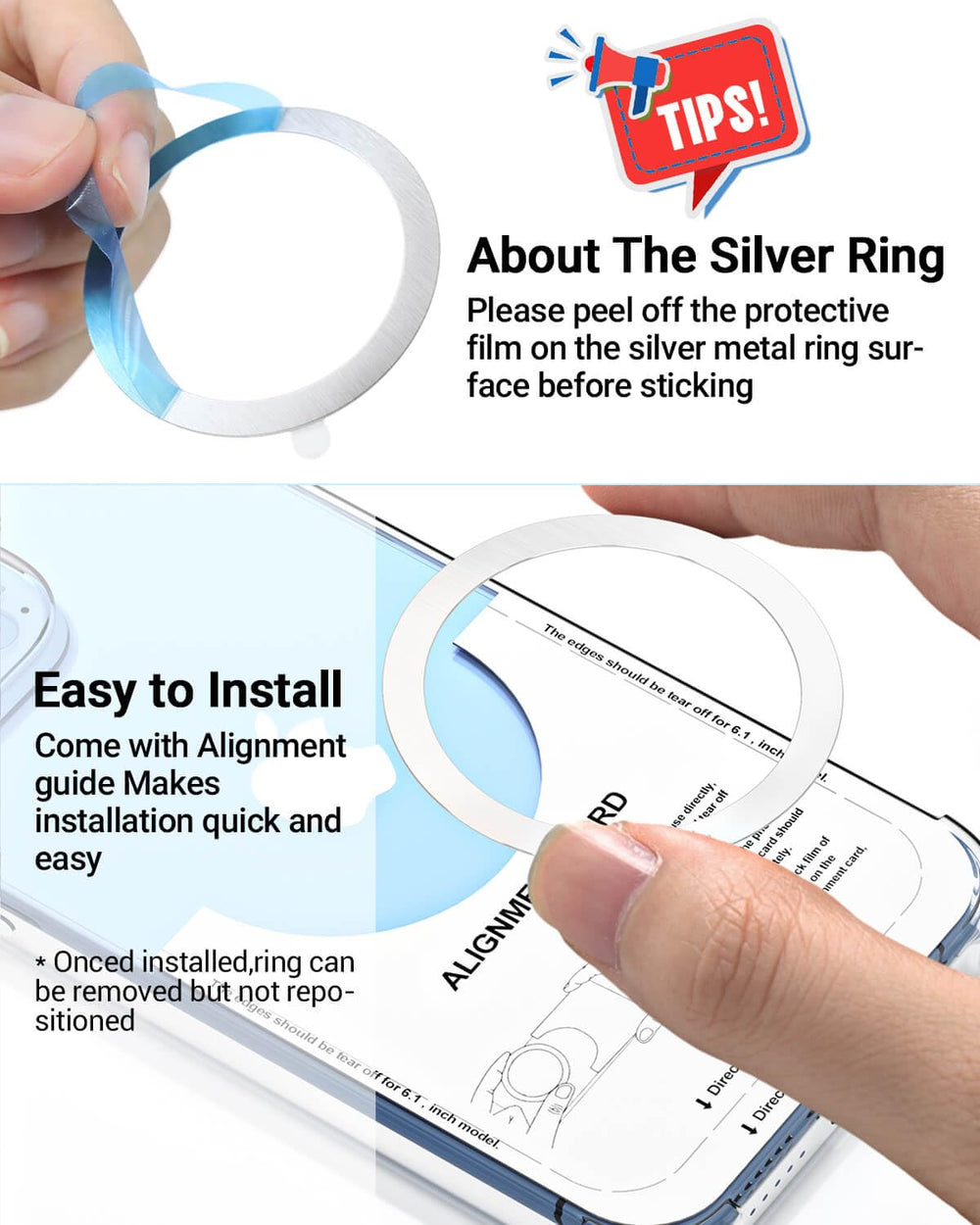 KALAPOP installation guide showing quick setup of the MagSafe ring.