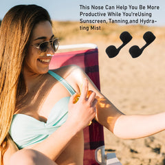 Kalione nose filters easy insertion, round end fits nostrils and stays in place