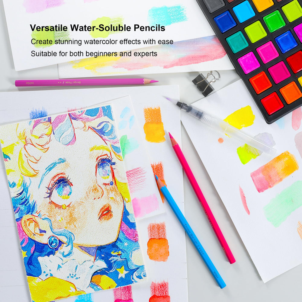KALOUR pencils labeled with color names help quick identification