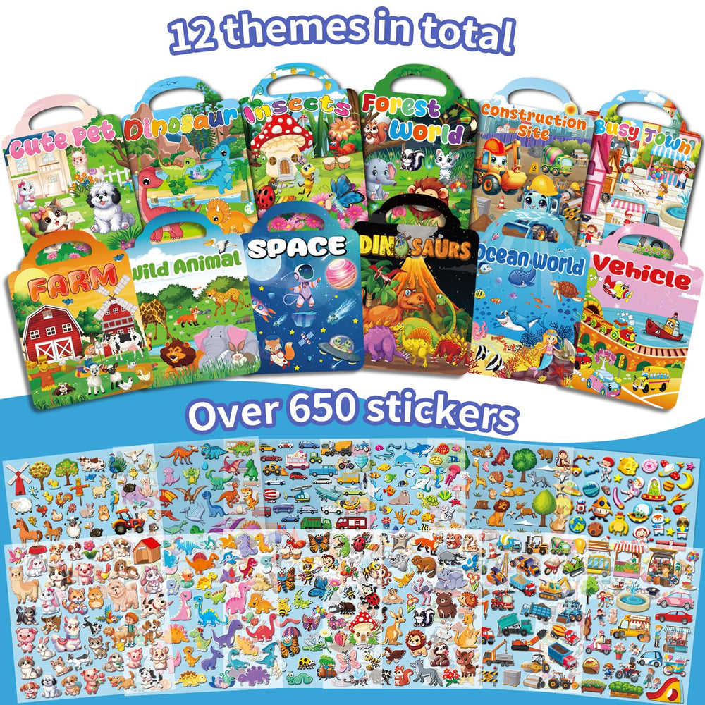Kalysky insect stickers promote curious play and reuse-friendly surfaces