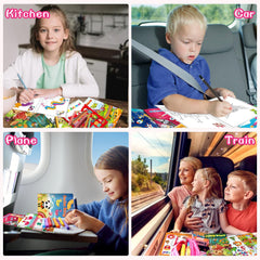 Kalysky vehicle scenes help kids improve fine motor skills while coloring.