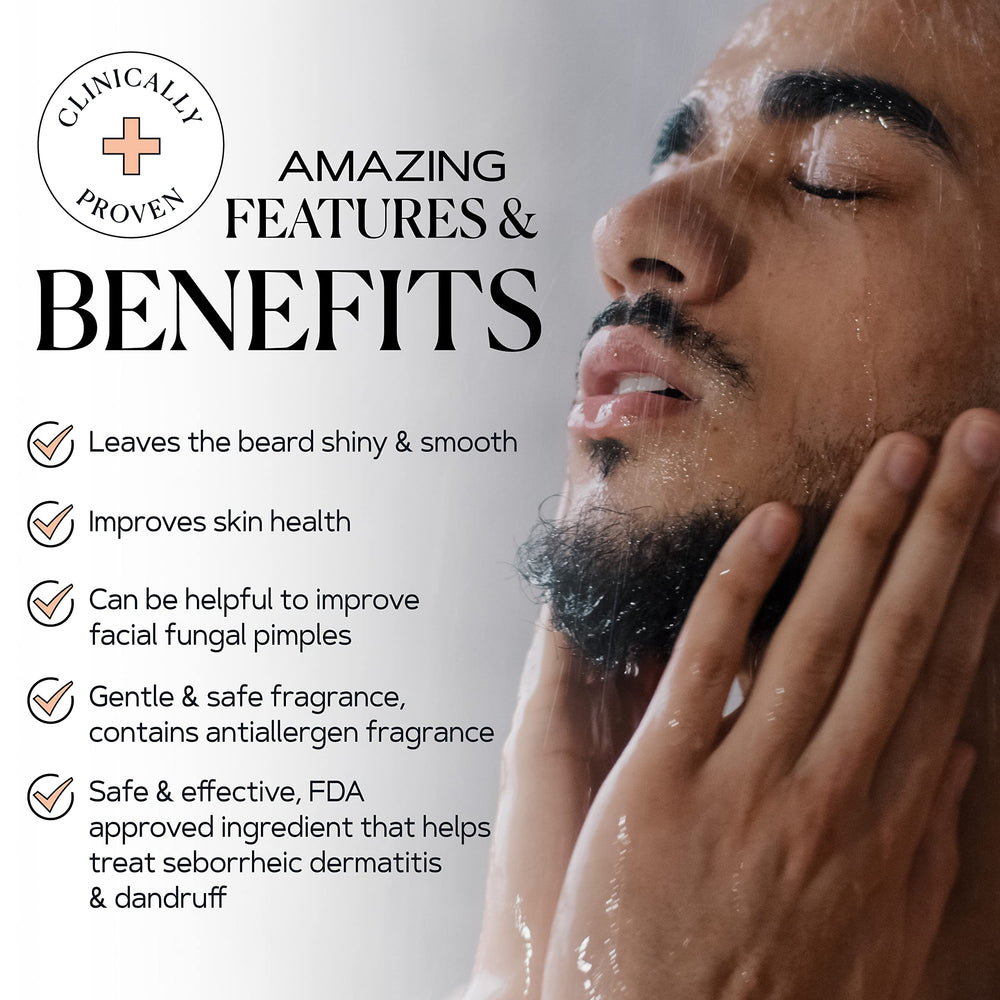 KAMEDIS Beard Wash cleanses both face and beard while nourishing skin.
