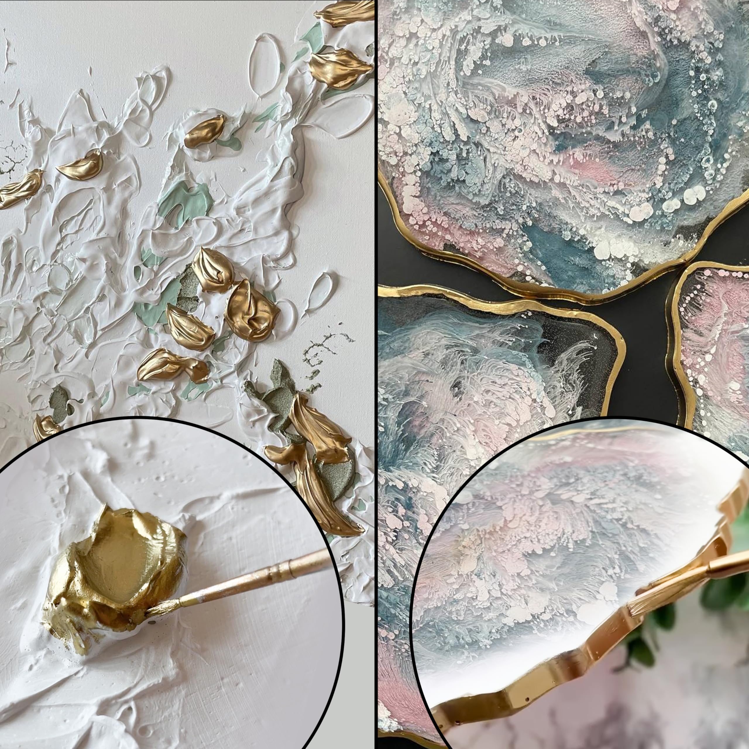 KAMENSKAYA gold finish highlights fine details and texture.