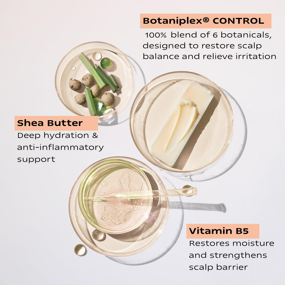 KAMEDIS scalp moisturizer application demonstrated on the scalp for gentle moisture.
