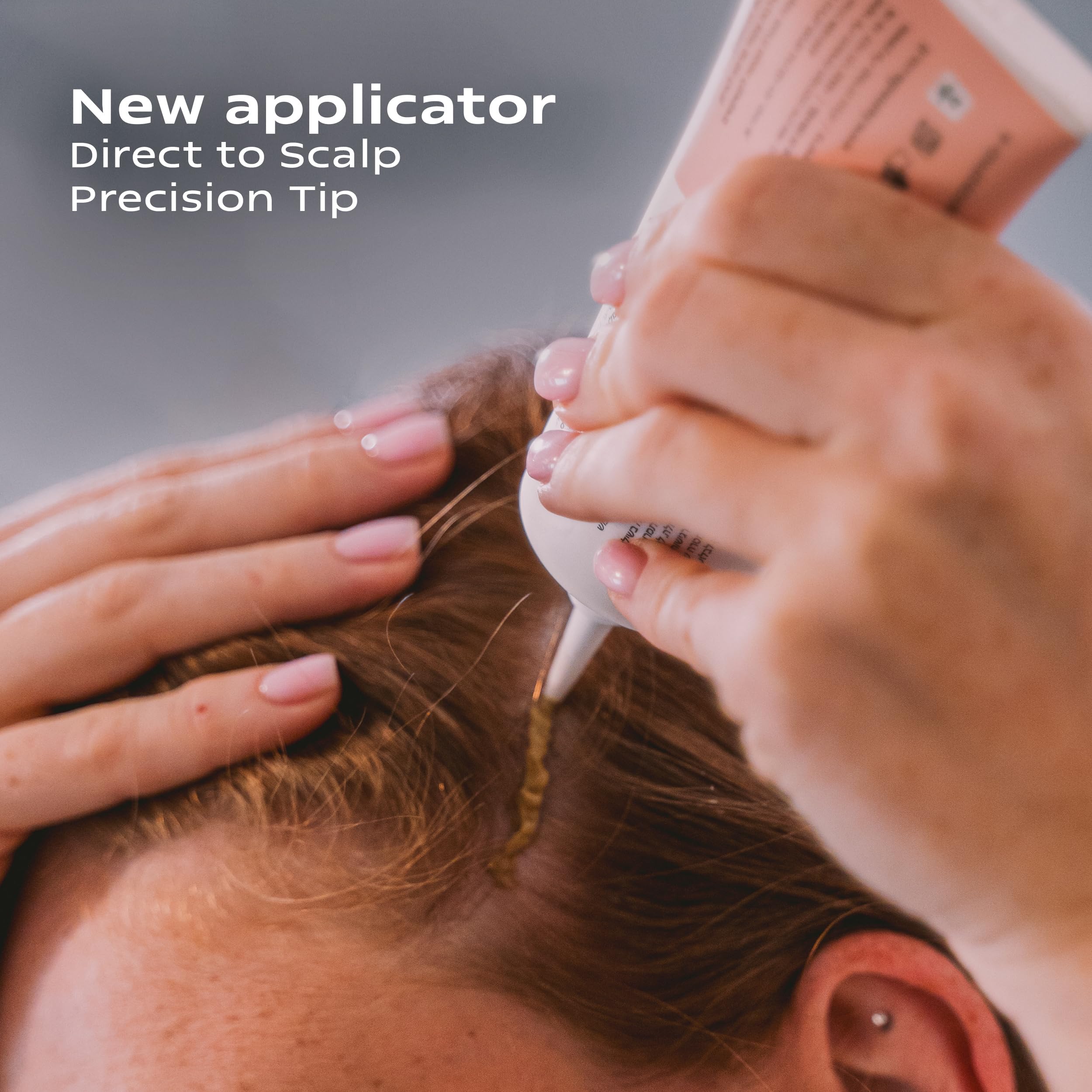 KAMEDIS scalp moisturizer ingredients panel highlights six botanicals and nourishing oils.